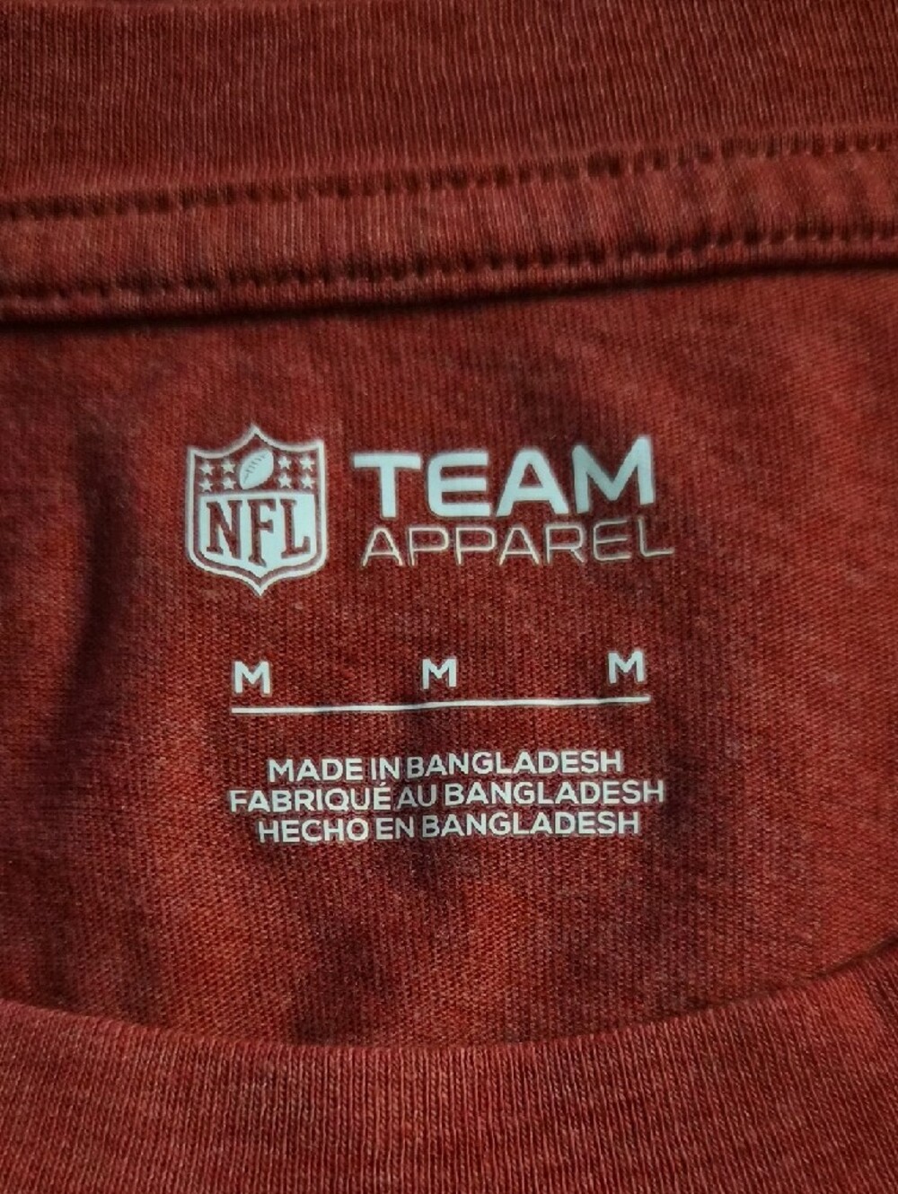 NFL 49ers Team Apparel Red Graphic Tee #0308 - Picture 5 of 7